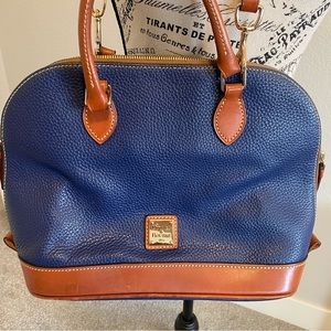 Dooney and Bourke blue Pebble leather shoulder bag